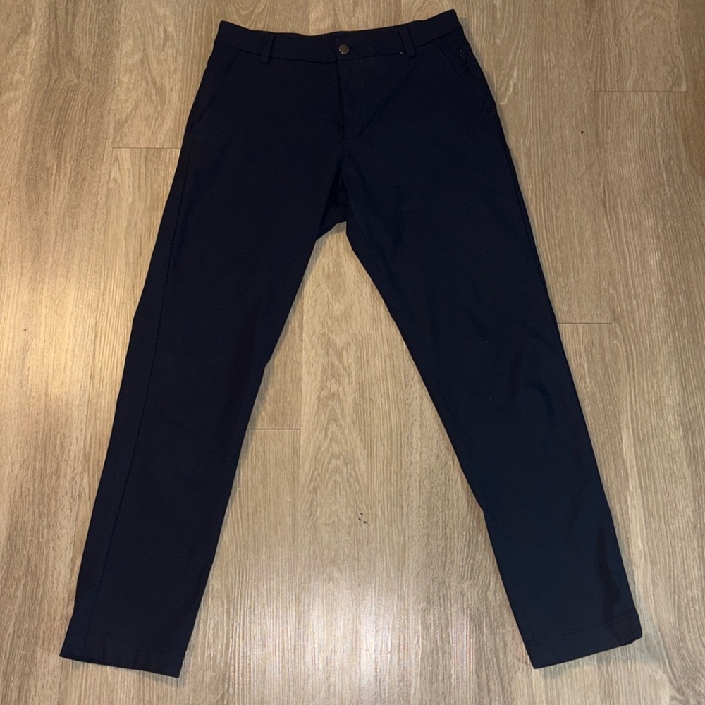 Lululemon Like New Commission Pants Classic 30x30 Navy Warpstreme